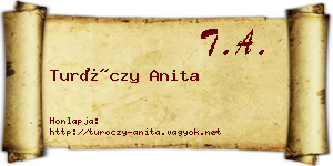 Turóczy Anita névjegykártya